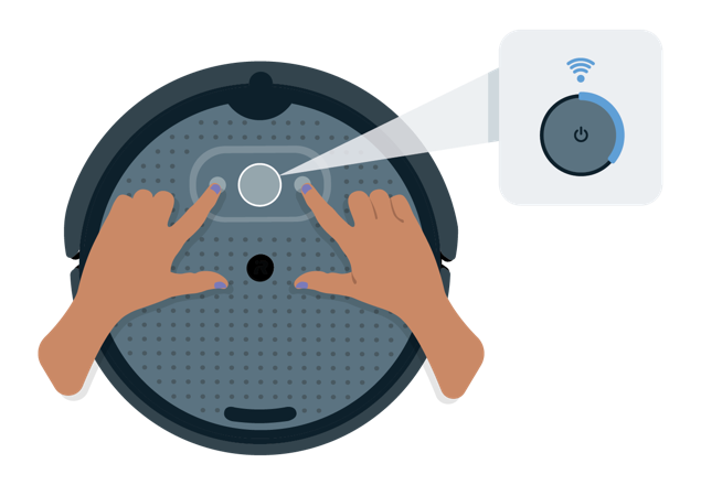An illustration showing how to press the 1 and 2 buttons
